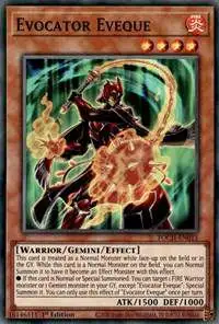 YuGiOh Toon Chaos Super Rare Evocator Eveque TOCH-EN015