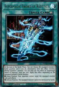 YuGiOh Toon Chaos Ultra Rare Supermagic Sword of Raptinus TOCH-EN017