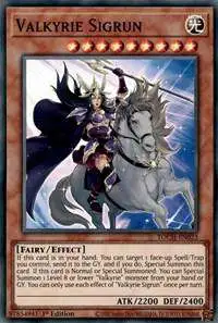 YuGiOh Toon Chaos Super Rare Valkyrie Sigrun TOCH-EN023