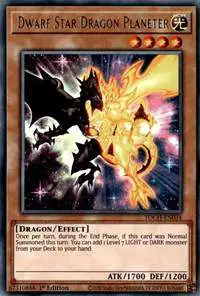 YuGiOh Toon Chaos Rare Dwarf Star Dragon Planeter TOCH-EN034