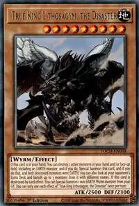 YuGiOh Toon Chaos Rare True King Lithosagym, the Disaster TOCH-EN038