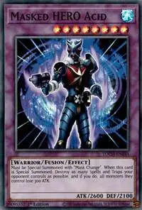YuGiOh Toon Chaos Super Rare Masked HERO Acid TOCH-EN045