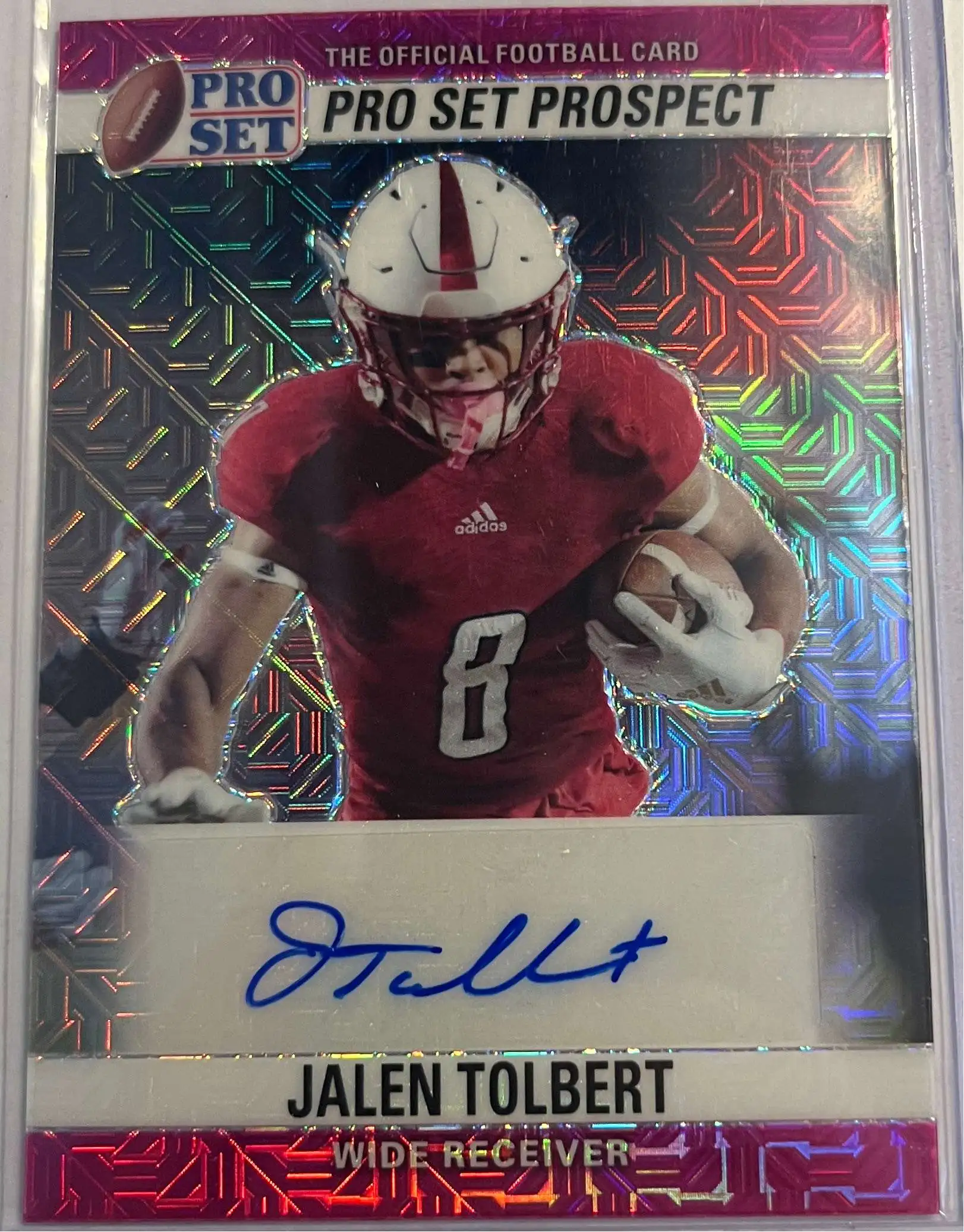 Jalen Tolbert 2022 Panini Donruss Elite Pink Parallel Rookie Card