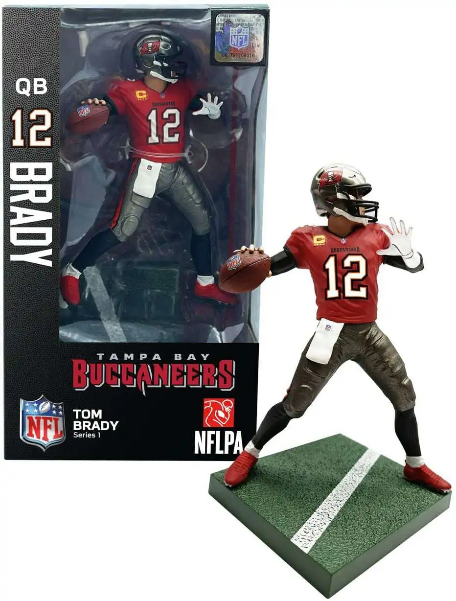 NFL Tampa Bay Buccaneers Football Tom Brady Action Figure [Red Jersey,  Regular Version]