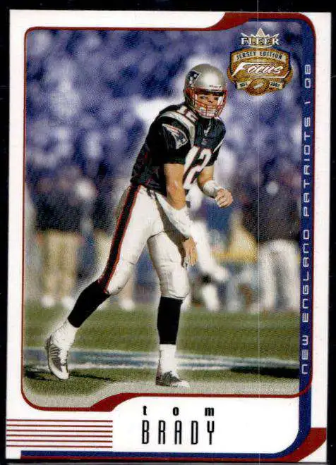 2018 Score #1 Tom Brady Football Card New England Patriots Color Rush