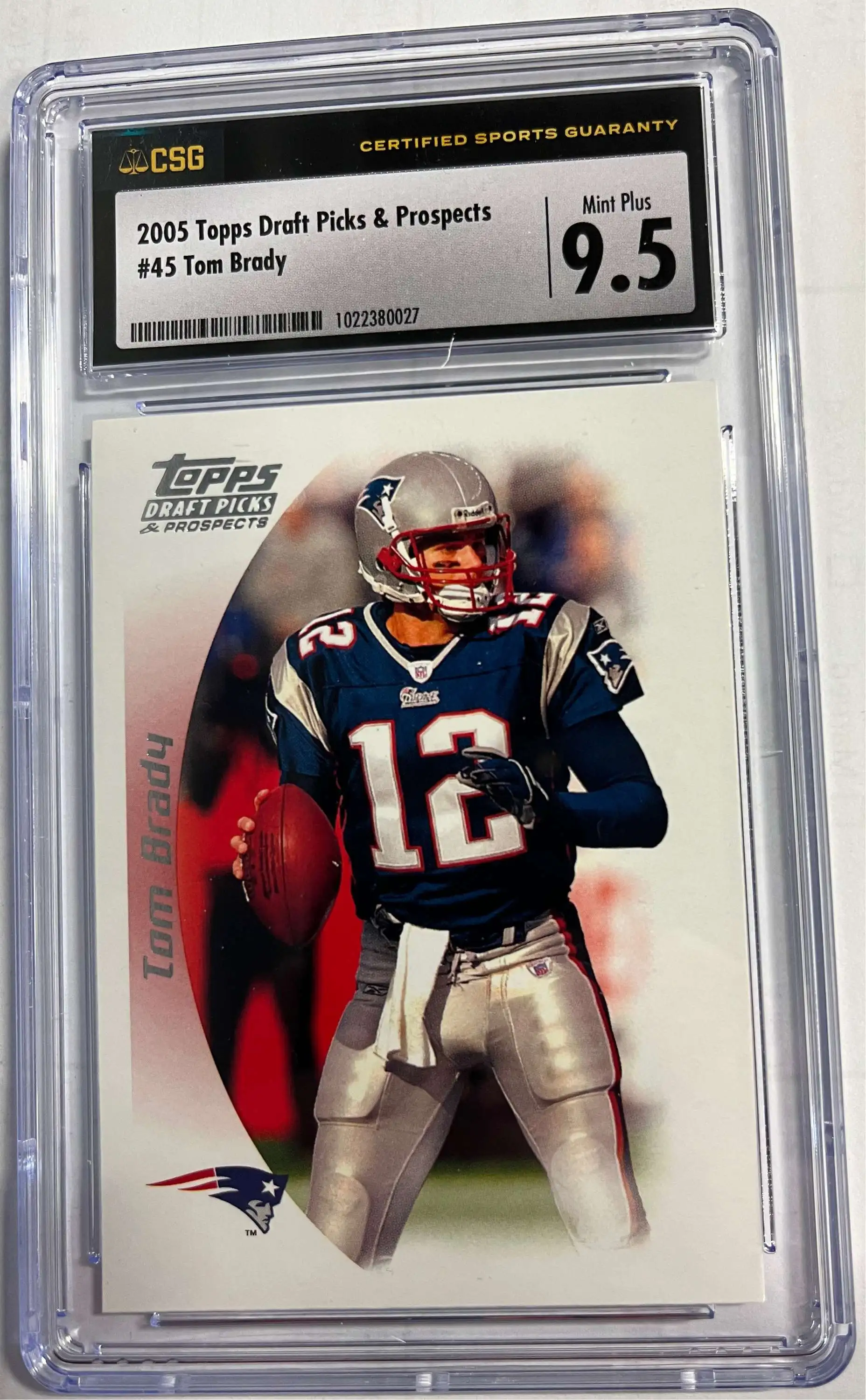 Tom Brady 2005 Topps New England Patriots Football Super Bowl