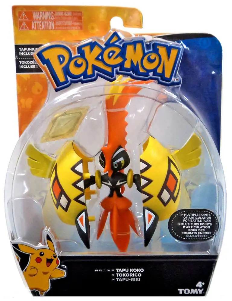  Pokemon TCG: Tapu Koko Figure Collection Card Game : Toys &  Games