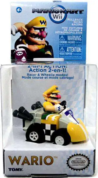 Super Mario Mario Kart Wario Pull Back Racer [Loose]