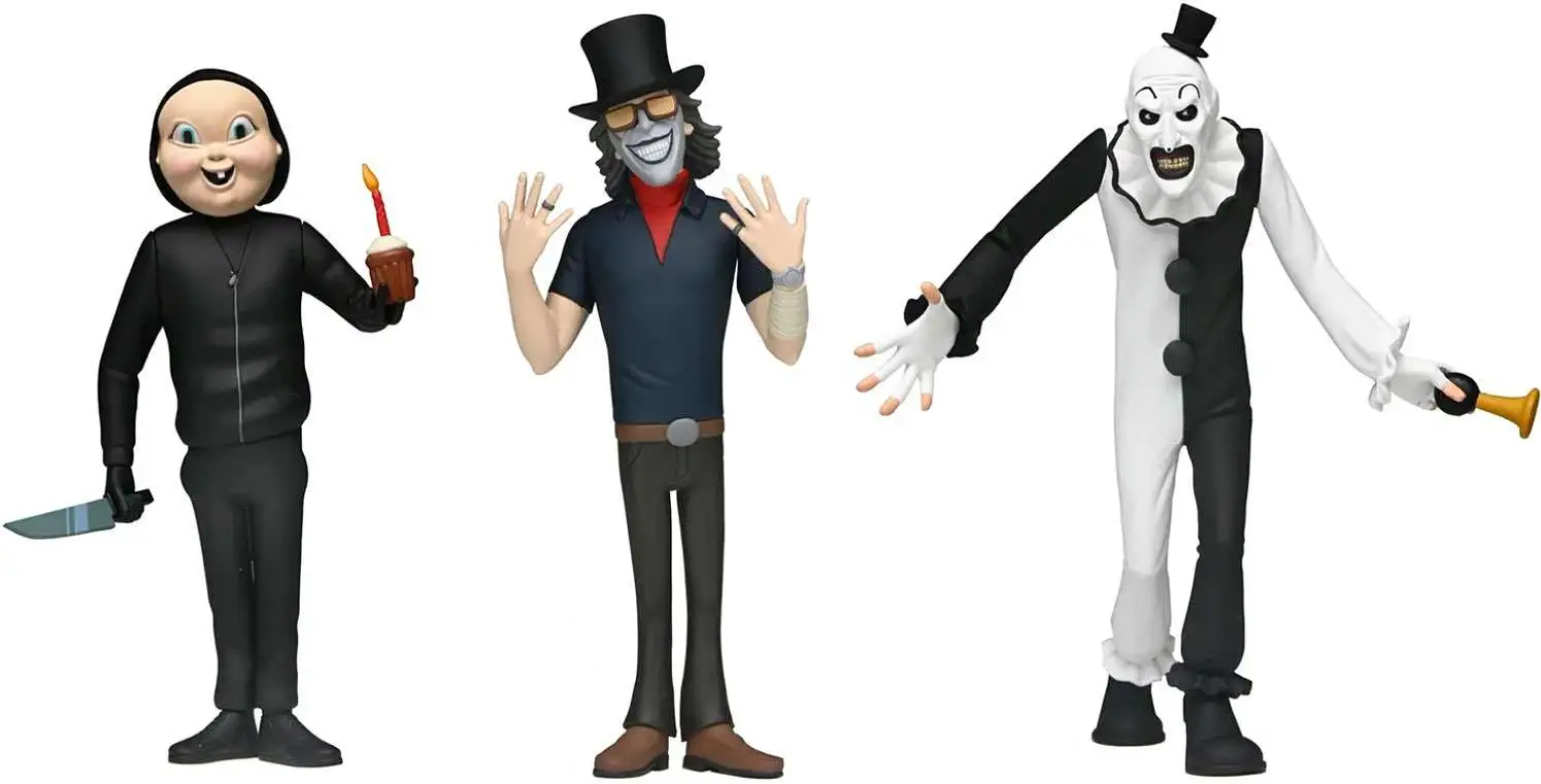 NECA Horror Art the Clown, The Grabber Babyface Killer Set of 3