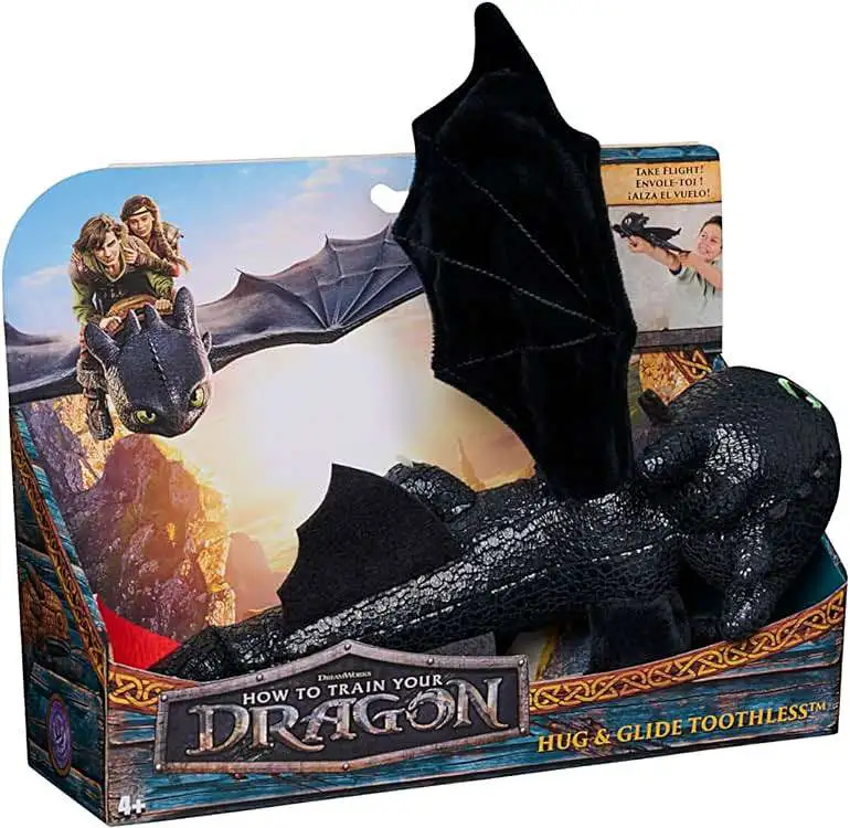 How to Train Your Dragon 2025 Movie Hug & Glide Toothless 12-Inch Plush