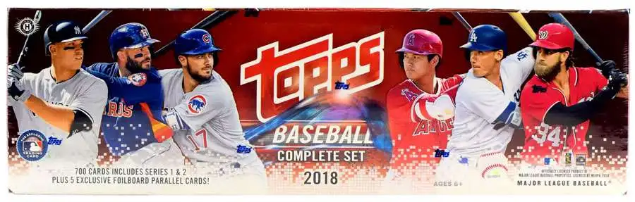 MLB Topps 2018 Baseball Trading Card HOBBY Set [Series 1 & 2, 700 Cards]