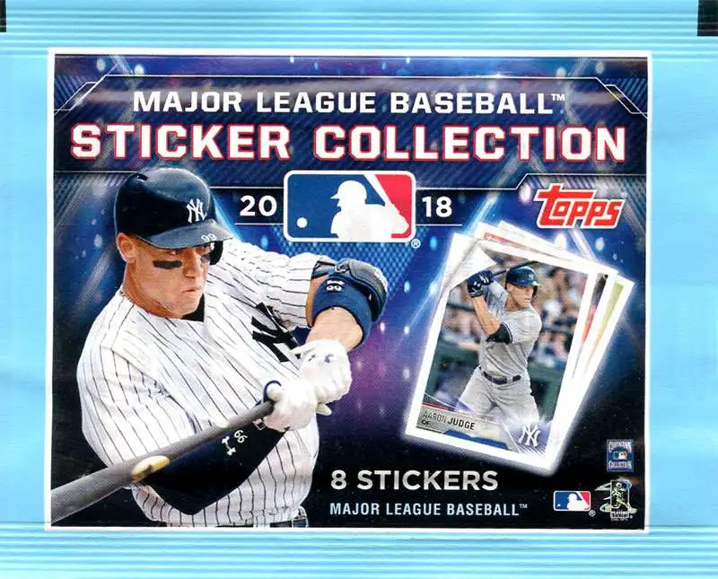 MLB Topps 2018 Baseball Sticker Collection Pack [8 Stickers]