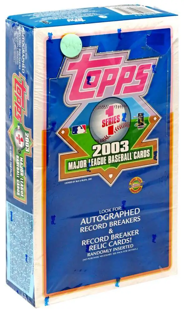 MLB 2003 Topps Baseball Series 1 Trading Card JUMBO Box [12 Packs]