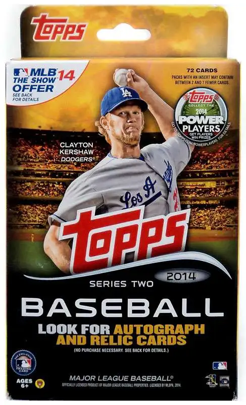 MLB Topps 2014 Baseball Series 2 Trading Cards Hanger Box