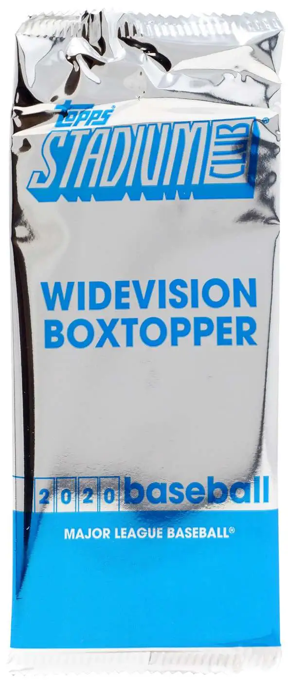 MLB Topps 2020 Stadium Club Baseball Widevision Boxtopper Trading Card Pack  - ToyWiz