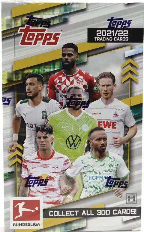 UEFA Topps 2021-22 Bundesliga Soccer Trading Card HOBBY Box [24 Packs]