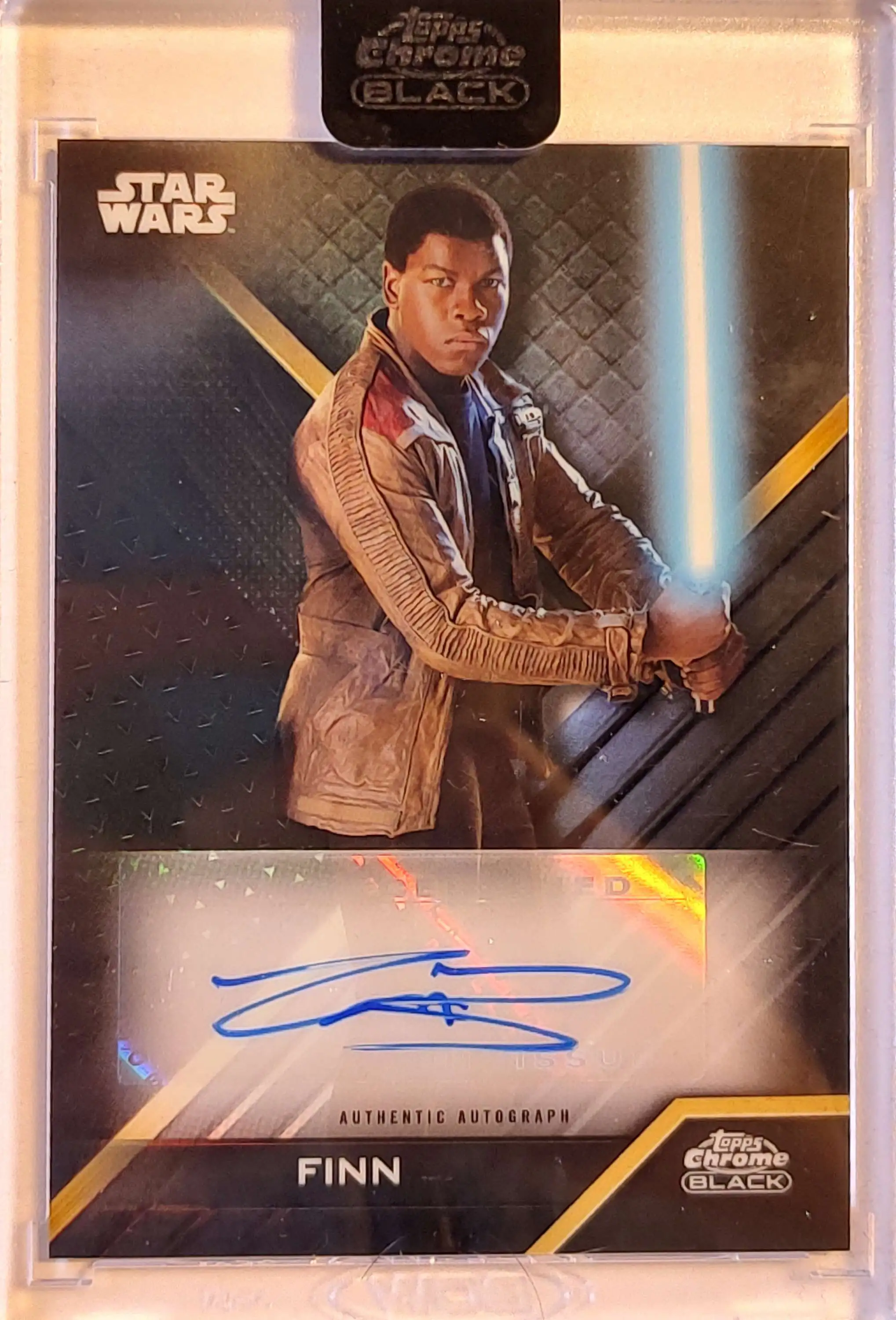 Star Wars Topps 2022 Chrome Black John Boyega as Finn GB-JB [Autographed]