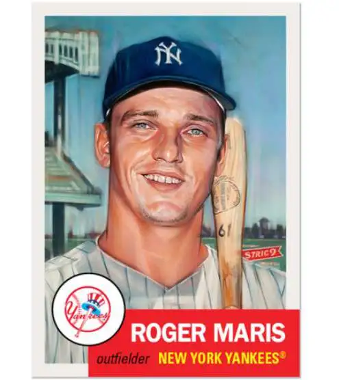 1961 Topps Roger Maris Signed Card.  Baseball Cards Singles