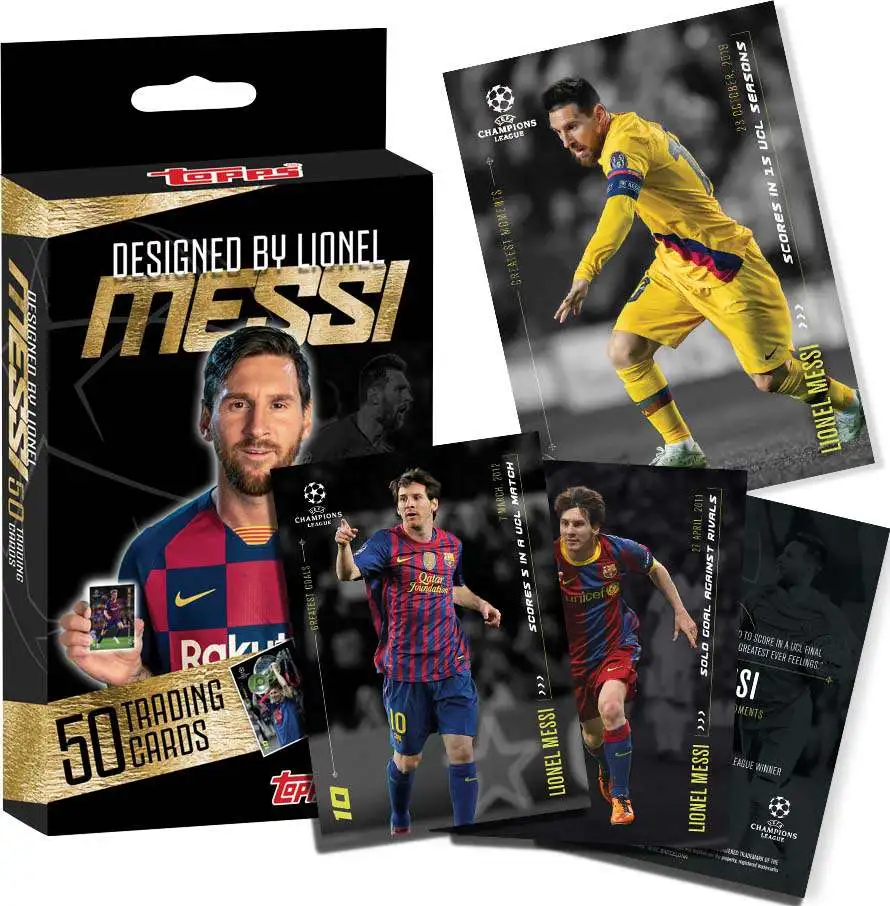 UEFA Champions League Topps Designed by Lionel Messi Soccer 