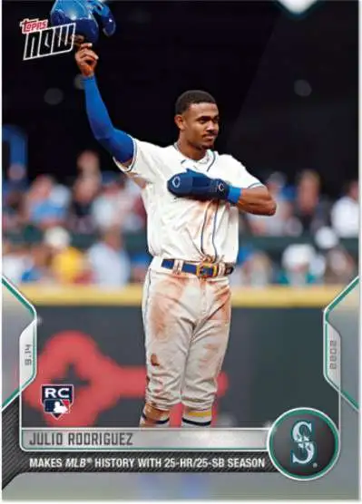 2022 TOPPS NOW #568 JULIO RODRIGUEZ ROOKIE ALL STAR HR RECORD