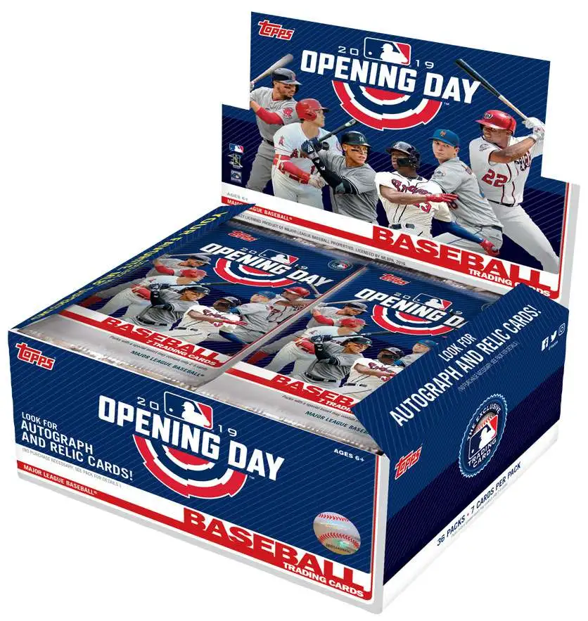 MLB Topps 2019 Opening Day Baseball Trading Card HOBBY Box [36 Packs]