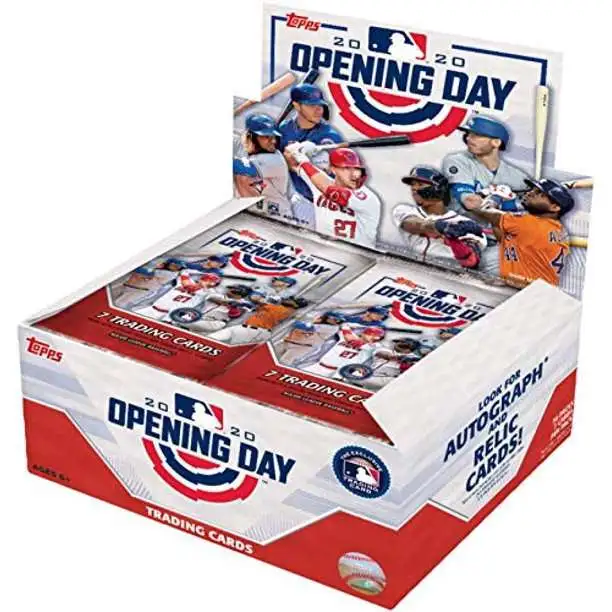 MLB Topps 2020 Baseball Cards 2020 Baseball Opening Day Trading Card Retail Box [36 Packs]