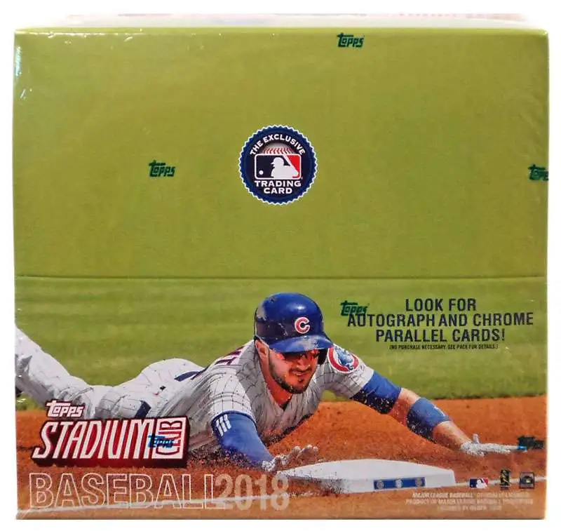 MLB Topps 2018 Stadium Club Baseball Trading Card RETAIL Box [24 Packs]