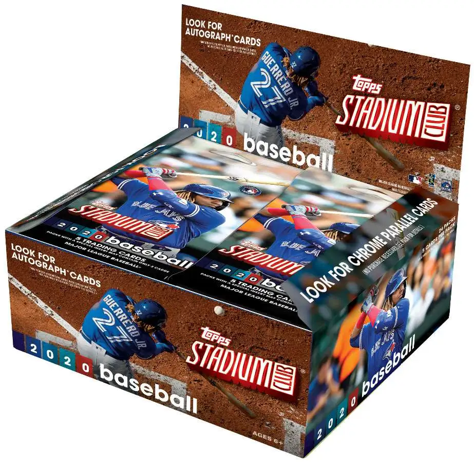 MLB Topps 2020 Stadium Club Baseball Trading Card RETAIL Box [24 Packs]