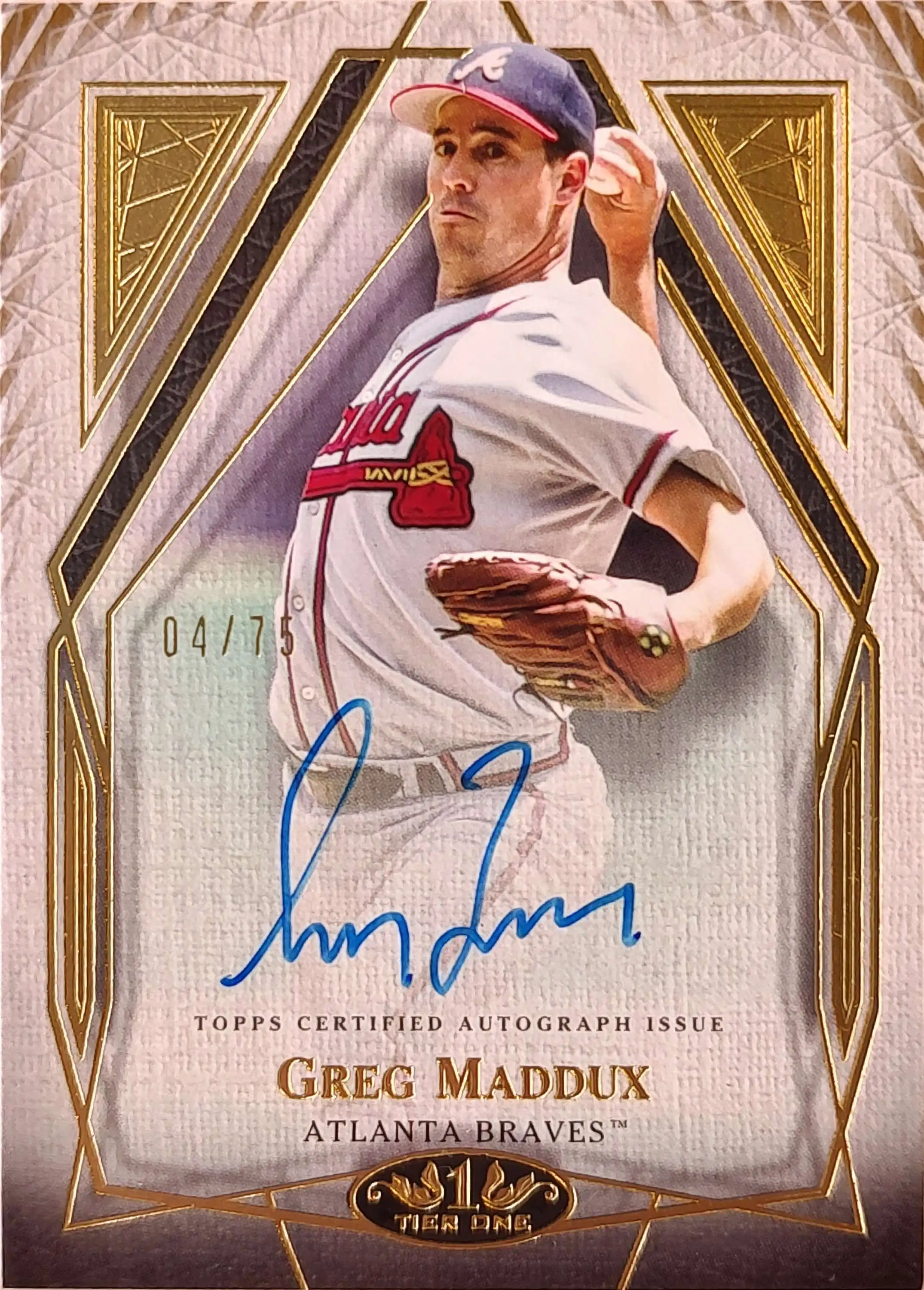 MLB Topps Tier One Greg Maddux TIA-GM [Signed, 4/75]