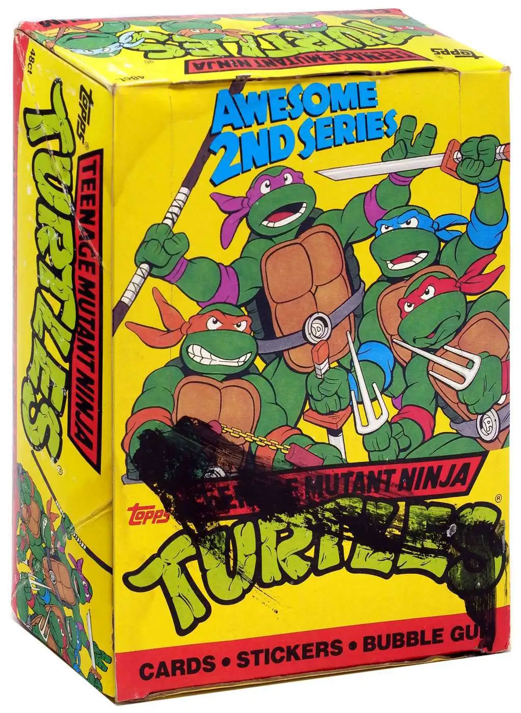 Teenage Mutant Ninja Turtles 2nd Series Trading Cards Box 48 Packs TMNT w/Poster 