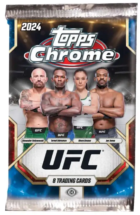 UFC Ultimate Fighting Championship 2024 Chrome Trading Card HOBBY Pack [8 Cards]