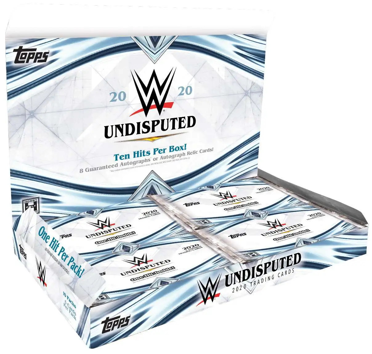 WWE Wrestling Topps 2020 Undisputed Trading Card HOBBY Box [10 Packs]