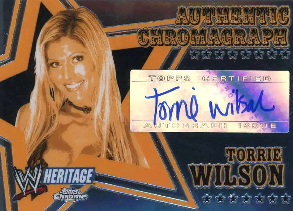 WWE 2006 Topps Chrome Heritage Torrie Wilson Autographed Single Card [Authentic Chromagraph]