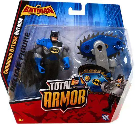 BATMAN BRAVE & THE BOLD GOLD MTEAL MEN WITH SUPER ATTACK STARRO FIGURE MATTEL 