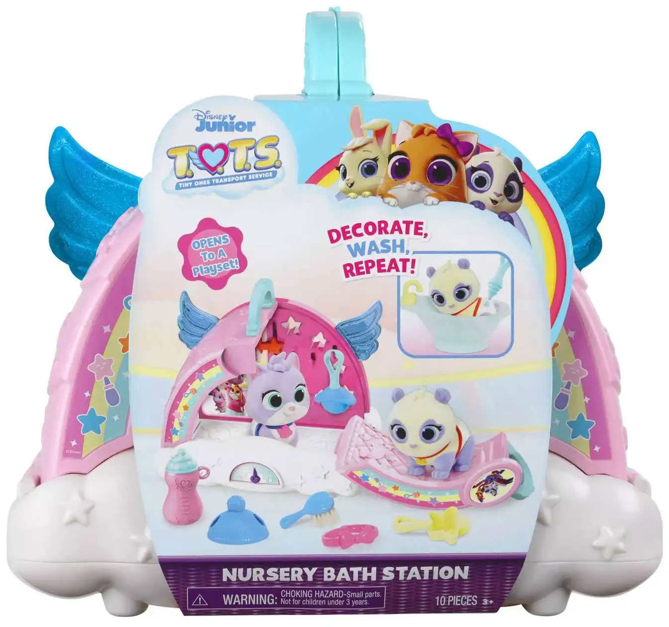 Disney Junior TOTS (Tiny Ones Transport Service) Surprise Babies Nursery  Care Set Exclusive Figure 10-Pack [Version 2, Exclusive Glitter Baby!]