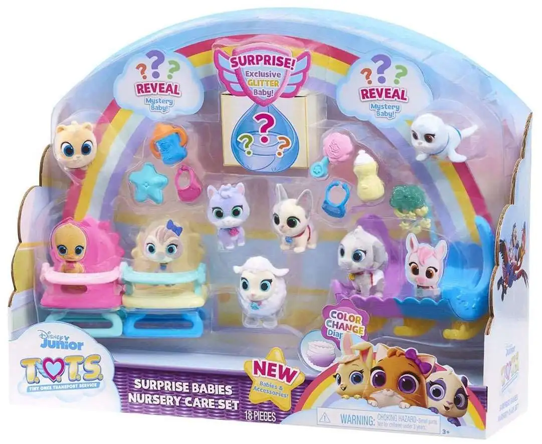 Disney Jr Tots Surprise Babies Nursery Care Set 18 Pieces. for sale online
