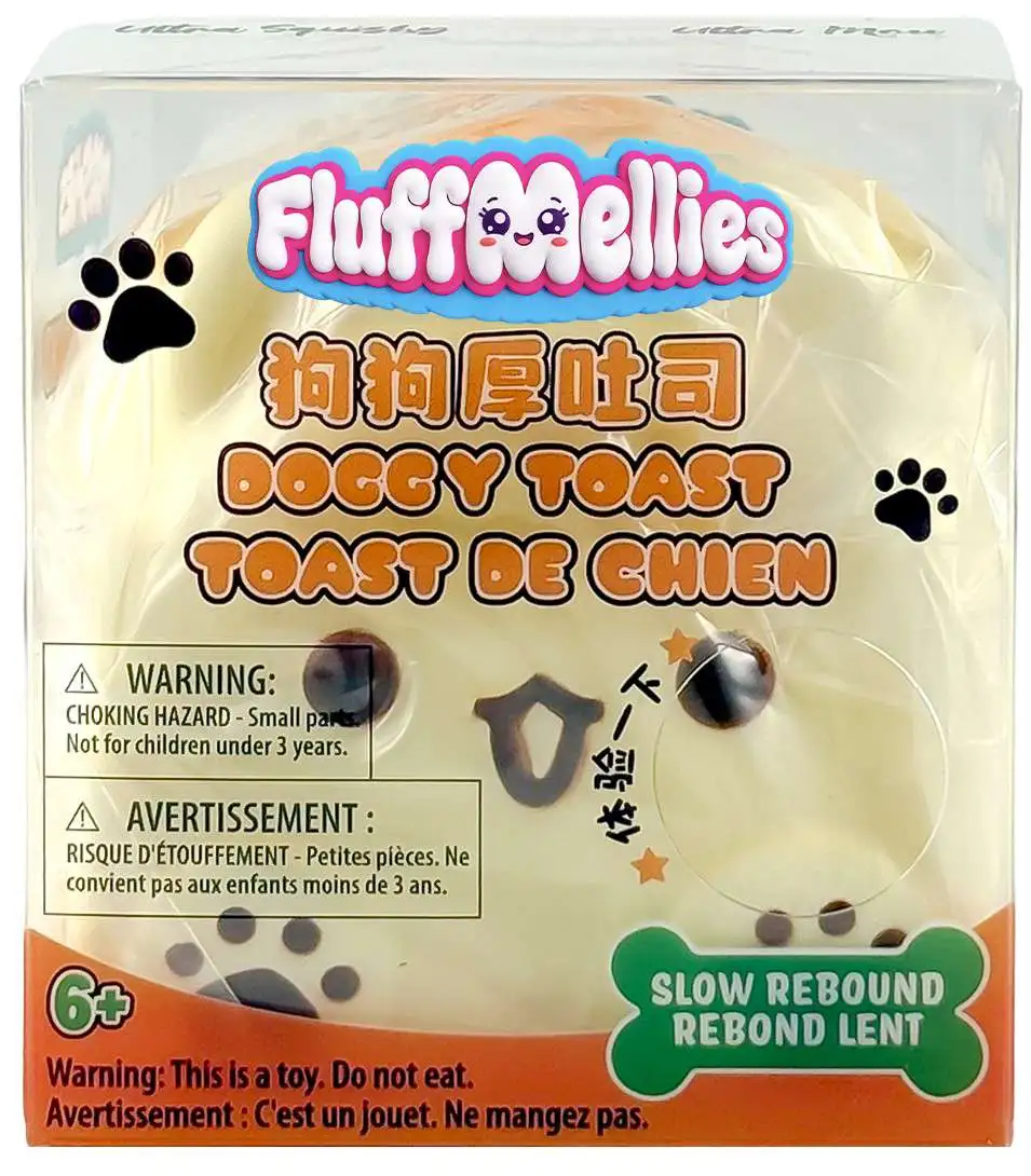 Fluffmellies (Mooshies) Doggy Toast Squeezy Toy