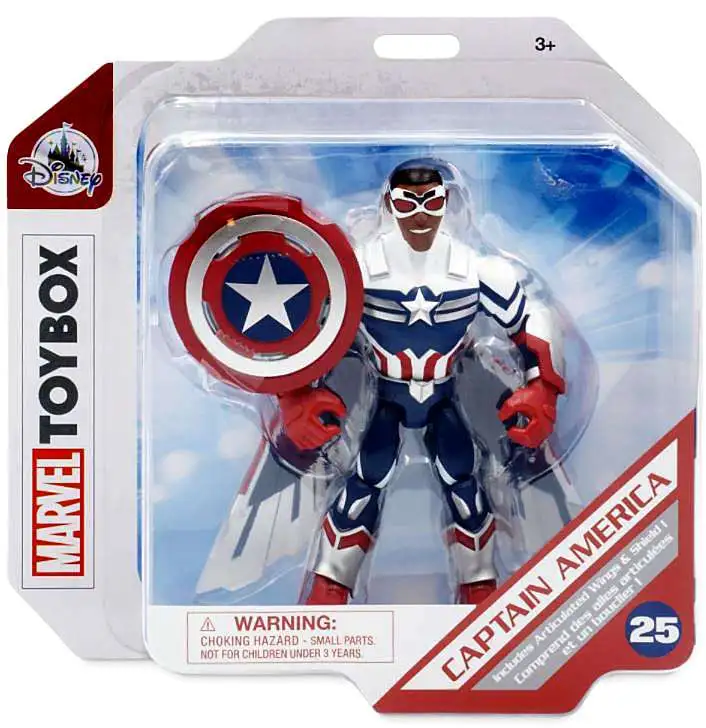 Captain America Motorcycle Set Winter Soldier Disney Marvel Toybox Action Figure 