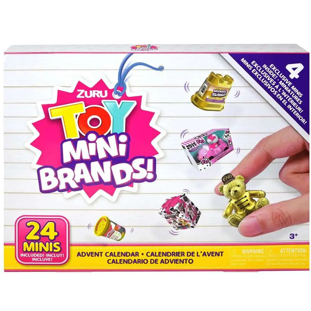 5 Surprise Mini Brands Series 3 Limited Edition Advent Calendar with 6  Exclusive Minis by ZURU
