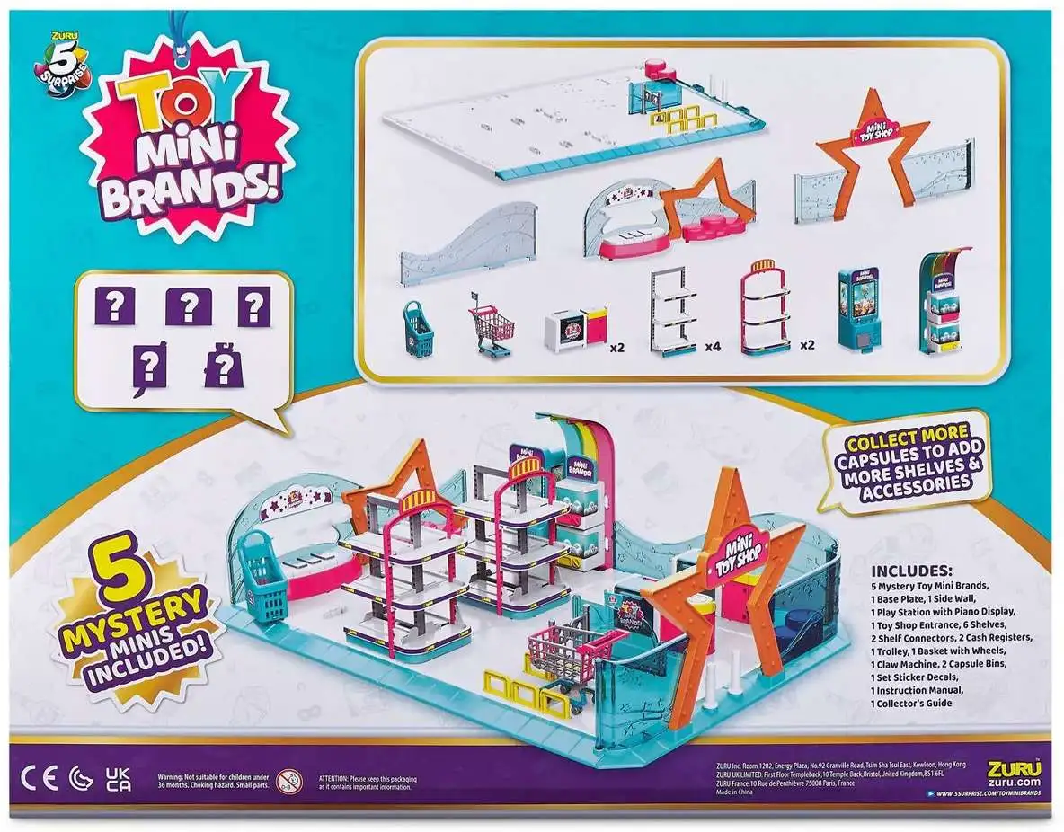 5 Surprise TOY Mini Brands Toy Shop Store Display Playset 27 Pieces,  Includes 5 Mystery Minis Zuru Toys - ToyWiz