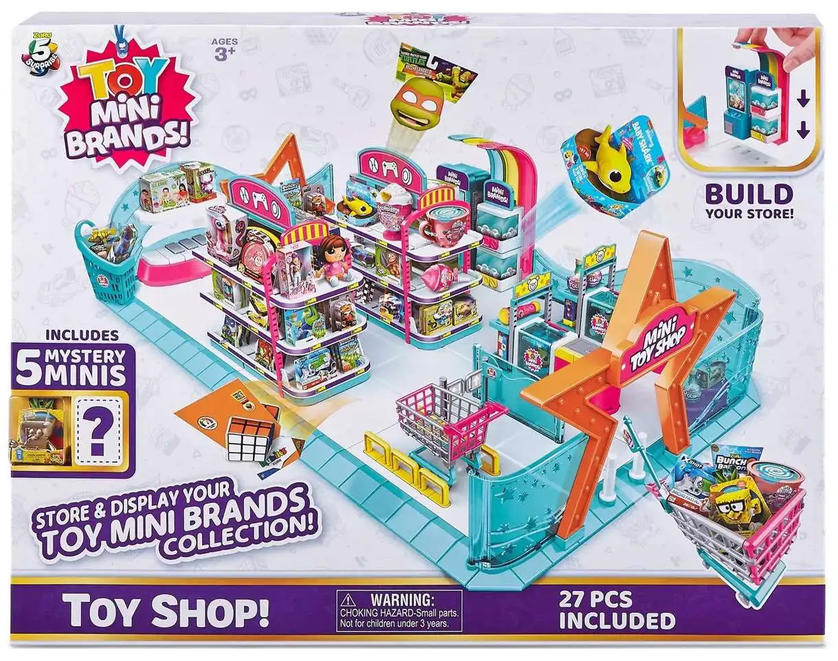 5 Surprise Toy Mini Brands Collector's Case Series 3 by ZURU Store &  Display 30 Minis, Comes with 5 Mini's Mystery Real Brands Collectibles