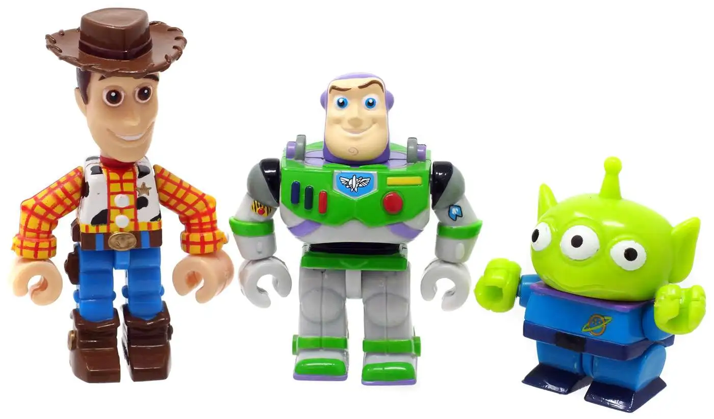 Disney / Pixar Toy Story 2 Gashapon Buzz, Woody & Alien 2.5-Inch Set of 3 Figures