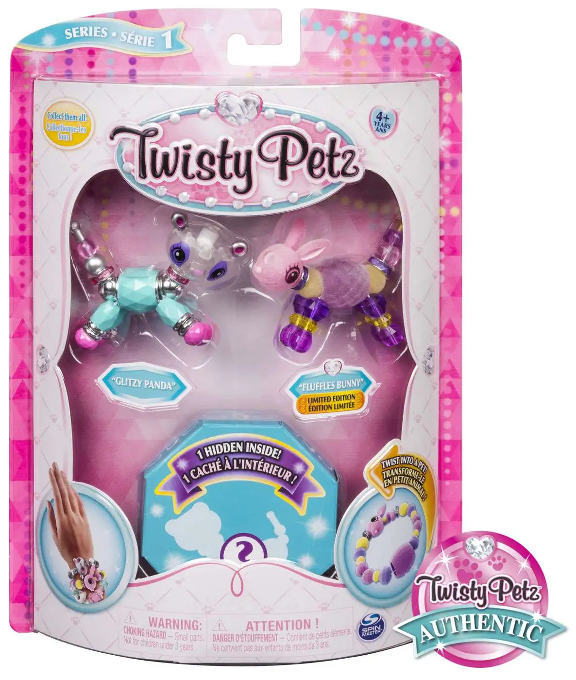 Twisty Petz Series 1 Glitzy Panda & Fluffles Bunny 3-Pack