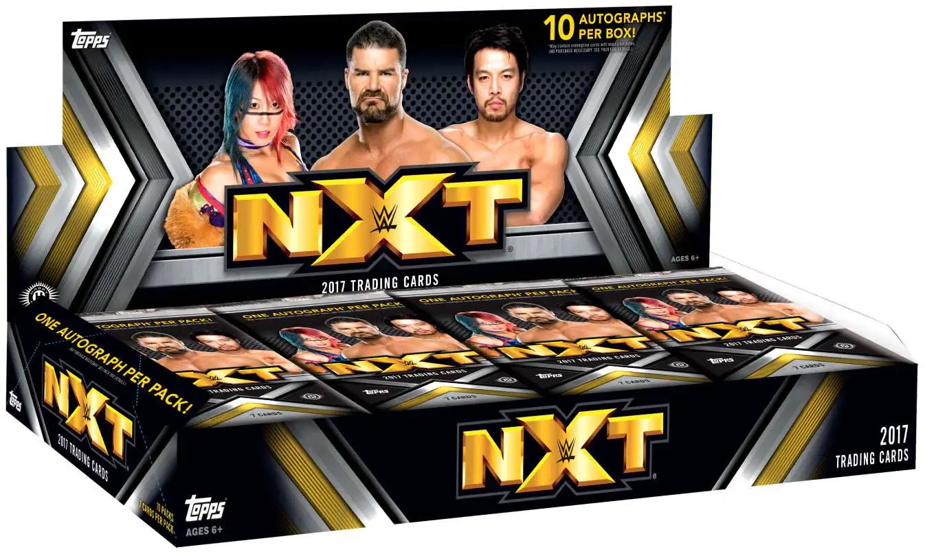 18 cards in each pack!! Lot of 4 SEALED 2017 Topps NXT WWE packs 