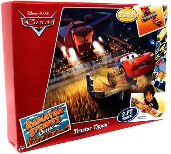Disney Pixar Cars Radiator Springs Classic Tractor Tippin Exclusive 155  Diecast Car Track Set 2012 Mattel Toys - ToyWiz