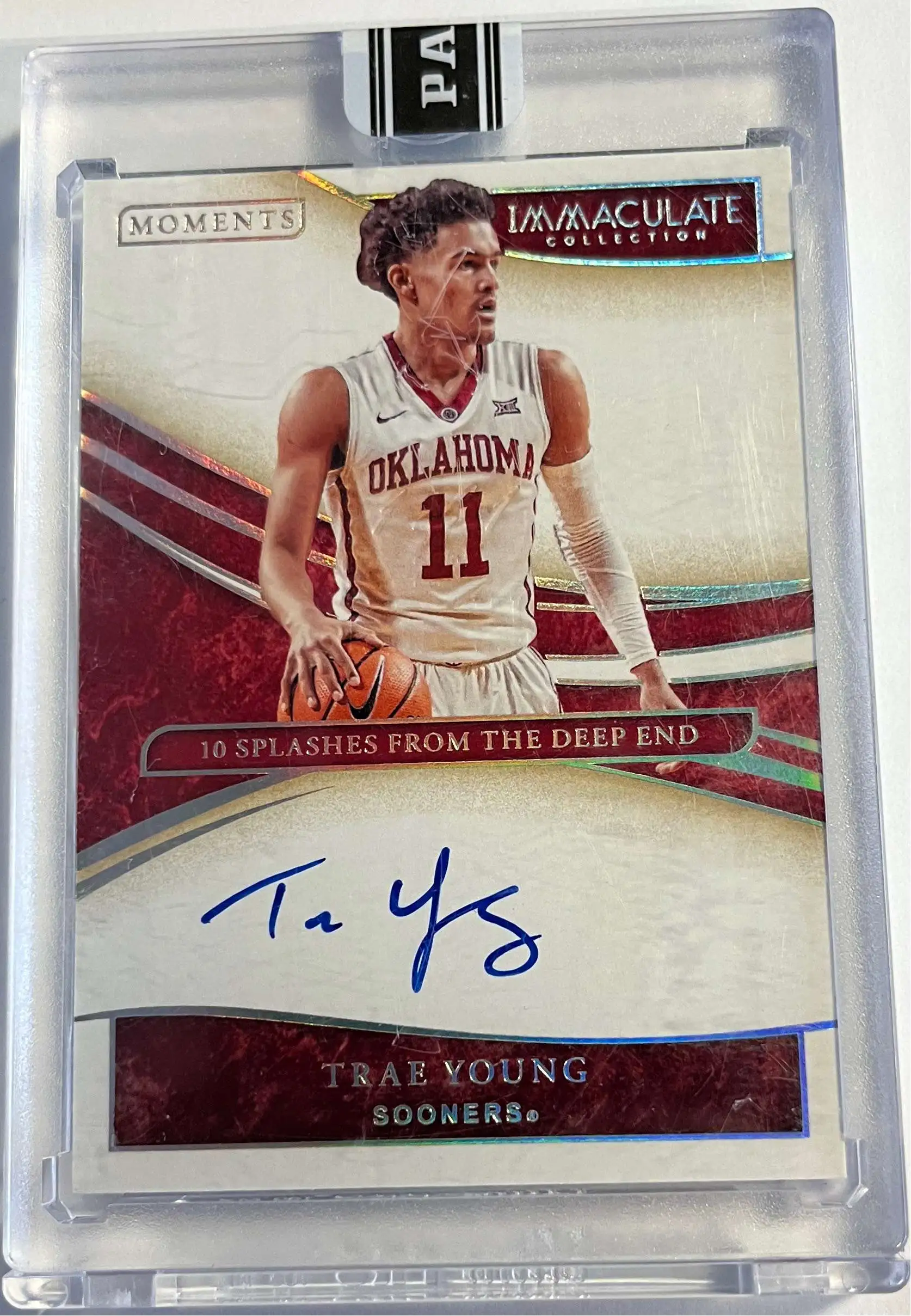 Trae Young Autographed Card 