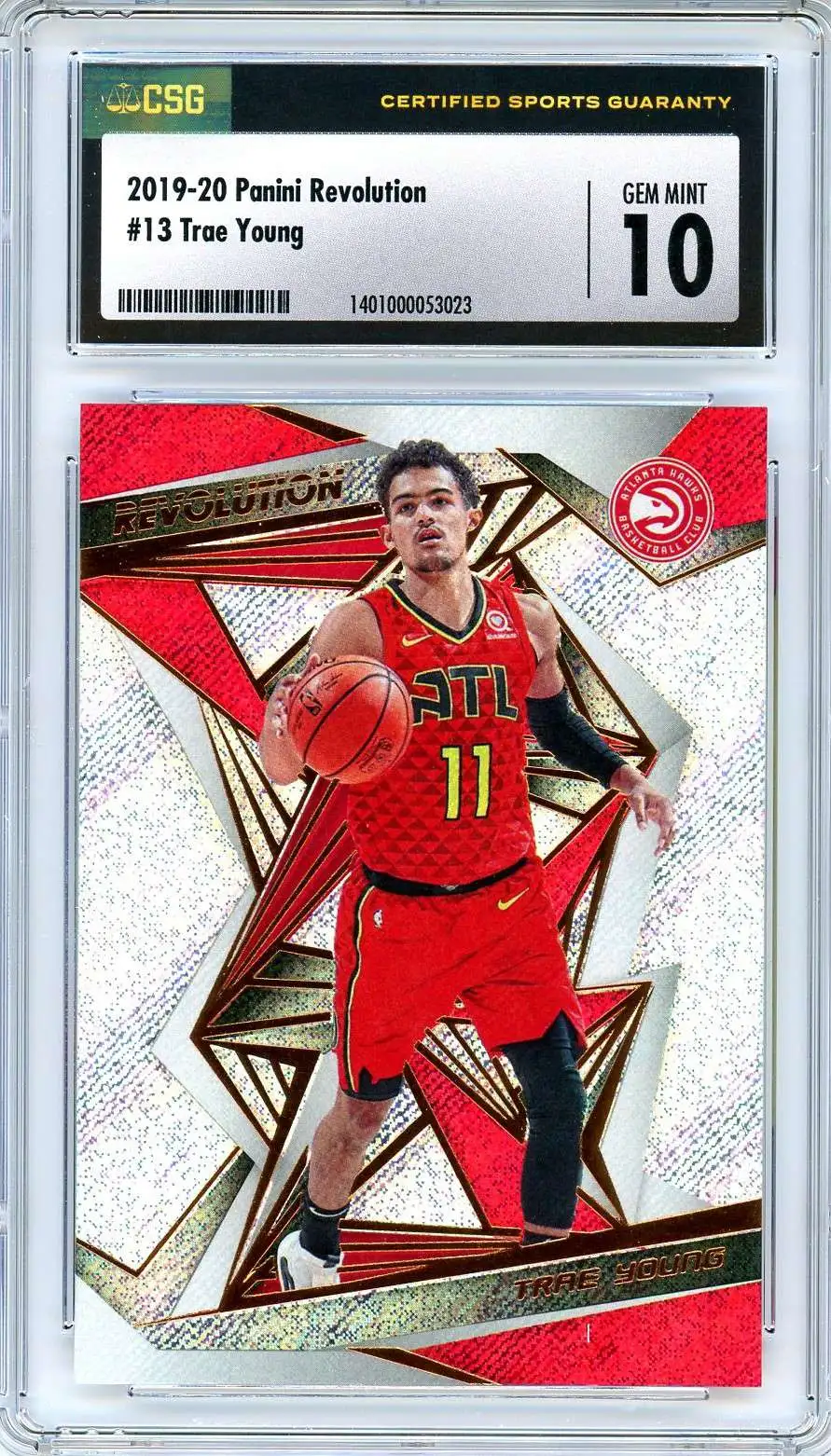 NBA 2019-20 Panini Revolution Trae Young #13 [CSG 10]