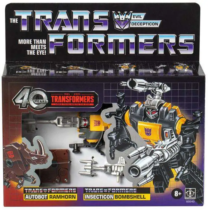 Transformers 40th Anniversary Retro G1 Autobot Ramhorn Insecticon