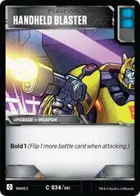 Transformers Trading Card Game Rise of the Combiners Common Handheld Blaster #034