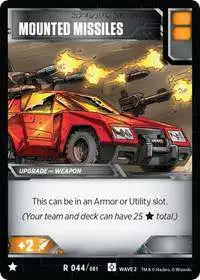 Transformers Trading Card Game Rise of the Combiners Rare Mounted Missiles #044